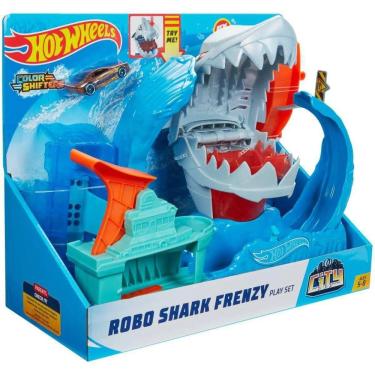 Imagem de Pista Hot Wheels City Robô Tubarão Mattel