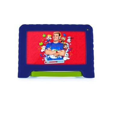 Imagem de Tablet Infantil Luccas Neto 4GB RAM + 64GB Tela 7 pol. Case - Android 13 Quad Core Multi - NB423 NB423