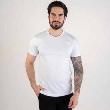 Imagem de Camiseta Acostamento Wolf Alto Relevo Branca-Masculino