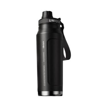 Imagem de Garrafa Térmica De Aço Inoxidável Isolada De 1L Com Alça, Parede Dupla