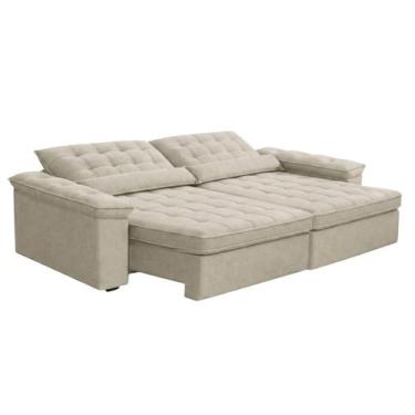 Imagem de Sofá Retrátil e Reclinável 4 Lugares 2,50m Sole - FERGUILE, Cinza