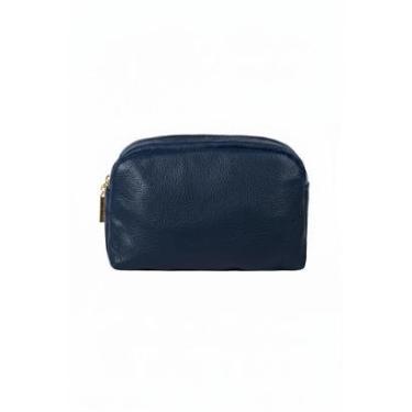 Imagem de Necessaire de couro liso Dara 14x18x9cm-Feminino