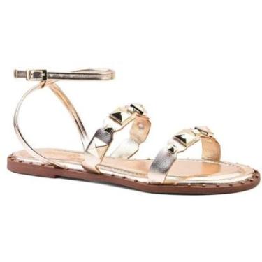 Imagem de Sandalia Rasteira Feminina Ilha Bela Spike Elegance Ref: 4083HE-Feminino