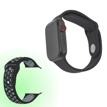 Imagem de Relogio Smartwatch Android Ios Inteligente Bluetooth FT50 C/ Pulseira Esportiva Cor:Preto