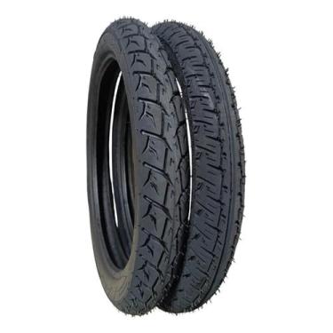 Imagem de  Kit Pneus Moto Aro 18 Super Reforçado Alta Resistência Contra Desgast