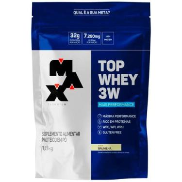 Imagem de Top Whey 3w + Performance Baunilha (1,8kg) Max Titanium