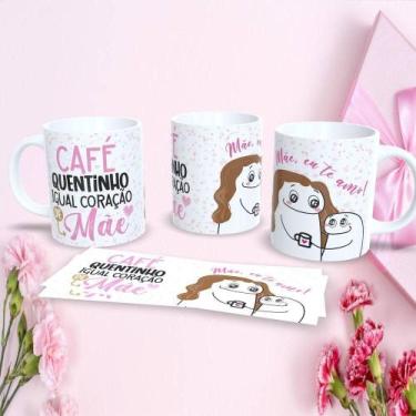 Imagem de Caneca Dia das Mães Flork Estampa 28 Porcelana 325ML Branco Outras Mar