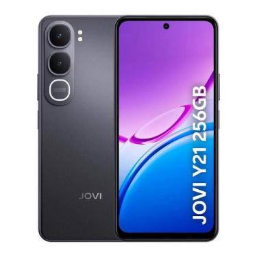 Imagem de Smartphone Jovi Y21, 256GB, 4GB, Tela 6,68", Câmera 50MP, Preto JOVI