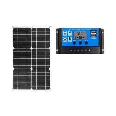 Imagem de Kit De Sistema De Painel Solar Portátil Flexível De 18V 300W Com 2 Saí