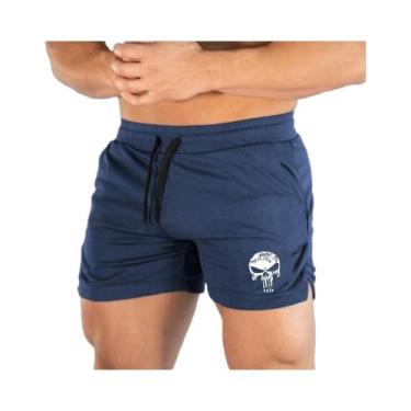 Imagem de Shorts Masculinos De Verão Confortáveis Em Malha Estampada Para Academ