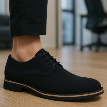 Imagem de Sapato Social Casual Masculino Derby Oxford Em Camurça Super Leve E Ma