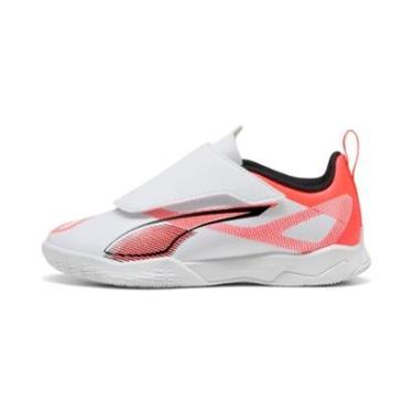 Imagem de Chuteira Puma Ultra 5 Play V IT Futsal Infantil Branca e Laranja-Masculino