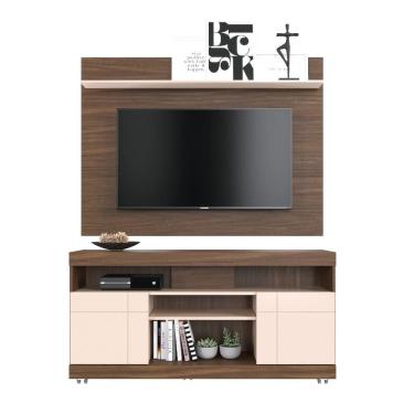 Imagem de Rack com Painel para TV ate 47 Polegadas 2 Portas com Rodizios Yara Maia Colibri