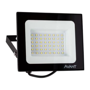Imagem de Refletor Led Blindado 50w Bivolt Slim Avant Branco Frio 6500k
