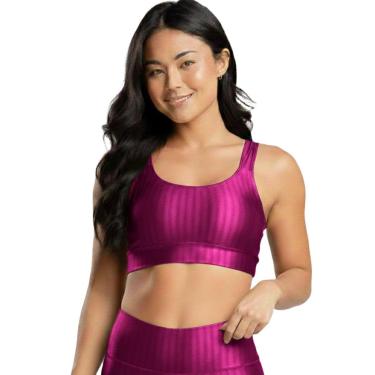 Imagem de Top de Academia New Zig 3D Bella Fiore Roupa Para Treino Alta Compressão Fitness Muscul...