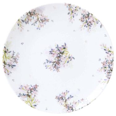 Imagem de Conjunto 12 Pratos Sobremesa 19cm Tramontina Fogli Porcelana Mesa Posta Confeitaria Padaria
