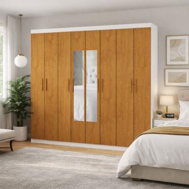 Imagem de Guarda Roupa 8 Portas Espelho Central Gran Prime-grand Line