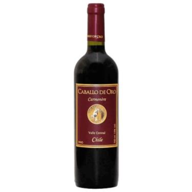 Imagem de Vinho tinto meio seco Carmenere Caballo de Oro 750 ml - Vitivinícola T