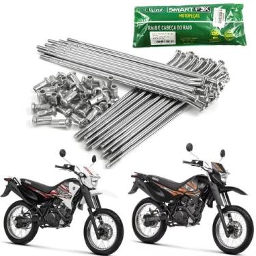 Imagem de Jogo de raios traseiro cromado 3,5mm smartfox yamaha xtz 125 x xtz125 