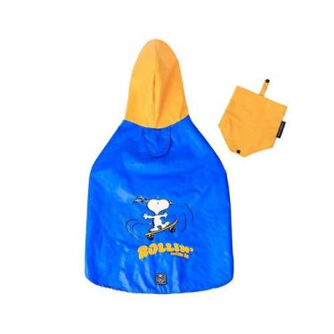 Imagem de Capa de Chuva Snoopy Rollin Azul Tamanho:XGG - ZOOZ PETS