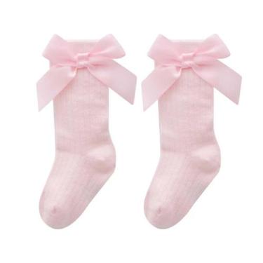 Imagem de Meia 3/4 Infantil Menina Rosa - Kukiê, Baby - Até 2 anos