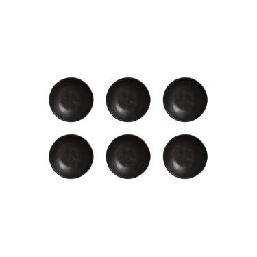 Imagem de Conjunto de Cumbucas Porto Brasil Orgânico Preto Matte 520ml - 6 Peças