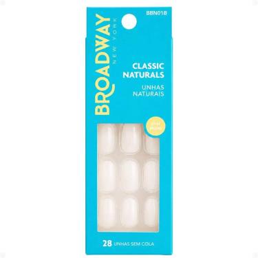 Imagem de Unhas Postiças Broadway Kiss Ny Classic Naturals Oval Médio Freedom Bbn01b