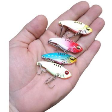 Imagem de Isca artificial Blade Ferrinho Vibration 5cm kit c/ 4 unid - Deyu, 4 u