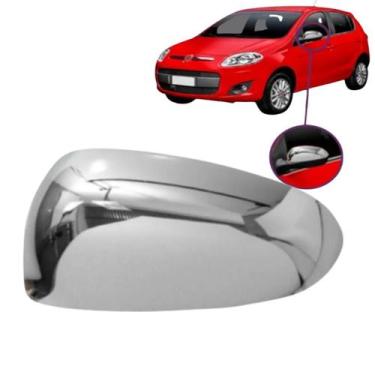 Imagem de Aplique Cromado para Base Retrovisor Palio G5 2012 a 2019 Lado Esquerd