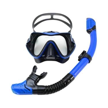 Imagem de Máscara De Mergulho Profissional Para Adultos Com Snorkel, Conjunto De
