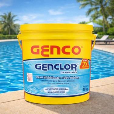 Imagem de Balde Genclor Cloro Estabilizado Granulado 10kg - Genco