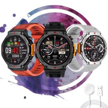 Imagem de Smart Watch Inteligente M-Rex 4 Tatico Militar Relogio Masculino Monit