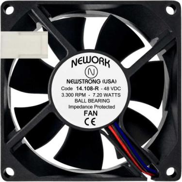 Imagem de Ventoinha RT-080-48VDC Cod.14.108R 48V 7.2W 0.15A 3L 8025 B2 - Nework