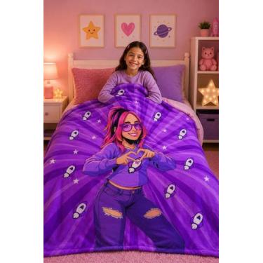 Imagem de Manta Infantil Personalizada  Tema Grupo Colorido Rosa - Decarllos, Ro