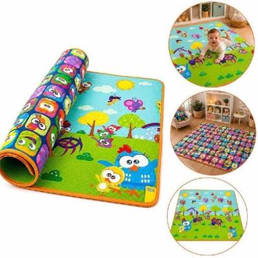 Imagem de Tapete Infantil 20202 Dupla Face Galinha Pintadinha 180x120cm Amarelo 