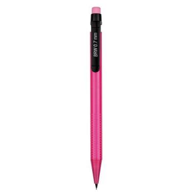 Imagem de Lapiseira Plástica 0,7mm Neon BRW - Grip Ergonômico com Borracha e Cli