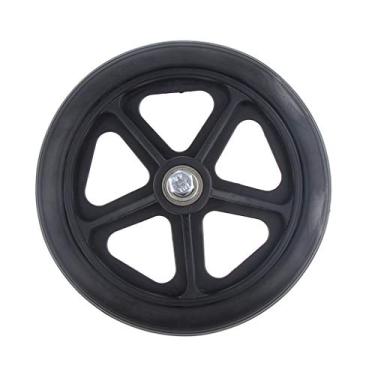 Imagem de Milageto Wheels Parts Wheels Substituição para Cadeira de Rodas - Preto 17,78 cm (7")