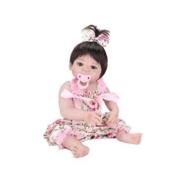 Imagem de Bebê Reborn Pink Flower Laura Baby 45cm - Com Acessórios