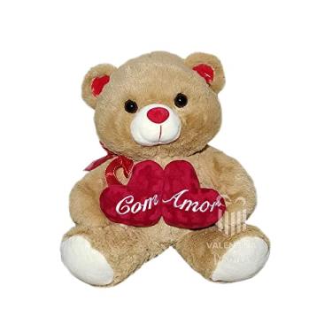 Imagem de Urso de Pelúcia Dia dos Namorados 25cm Fizzy Toys FE6984 Cappuccino