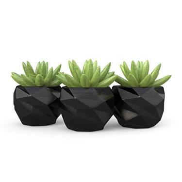 Imagem de 3 Vasos Cachepot Suculenta Ervas Flor Decora Mesh Mini Pp58