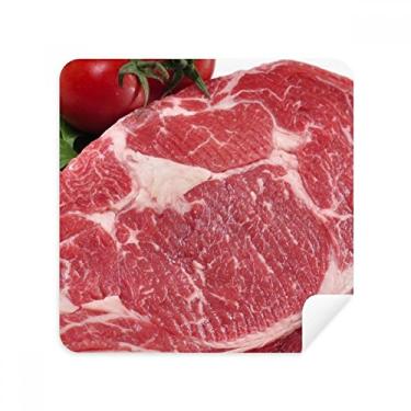 Imagem de Red Steak – Óculos de textura de carne crua para alimentos, tecido de camurça, pacote com 2