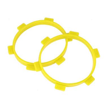 Imagem de Dilwe Pulseira de pneu RC, substituição de ferramenta de borracha para montagem de pneu, compatível com veículos off-road RC 1/8, caminhões de curto alcance 1/10 (amarelo)