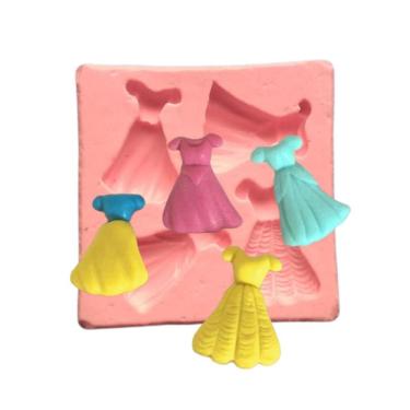 Imagem de Molde De Silicone Vestidos, Princesas
