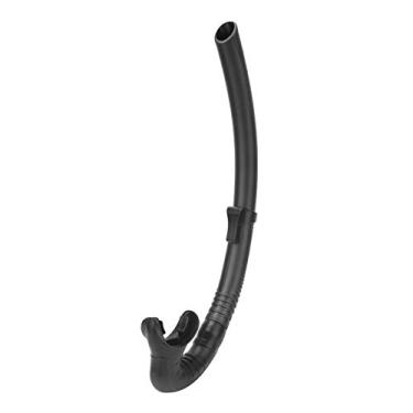 Imagem de Tubo de respira??o de mergulho,tubo de respira??o molhado para mergulho com snorkel Acess¨®rios de nata??o para mergulho subaqu¨¢tico(black), Tubo de respira??o mergulho tubo snorkeling acess¡§?rio