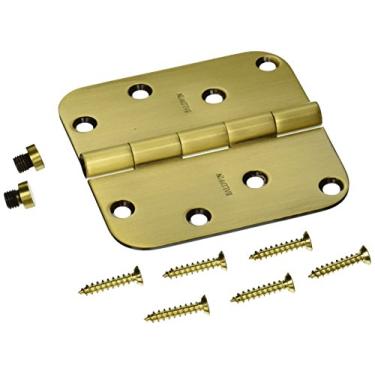 Imagem de Baldwin Dobradiça de encaixe com raio 1140060I, latão antigo com marrom