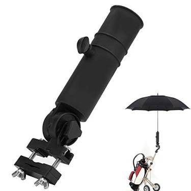 Imagem de Guarda-chuva de golfe OhhGo Golf Trolley, suporte universal para carrinho de golfe, suporte para carrinhos de golfe, preto.