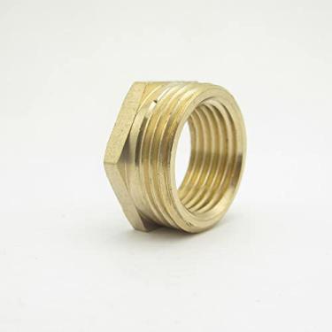 Imagem de 1/8"?1/4";?3/8";?1/2";?3/4";?1"?BSP macho para f¨ºmea rosca redutor de lat?o bucha redutora encaixe de tubo adaptador conector conector, 03,04 L12