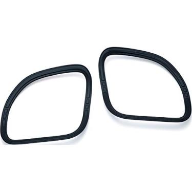 Imagem de Kuryakyn Acessório de realce de motocicleta 7386: realces de alto-falante de linha tripla para motocicletas Harley-Davidson Road Glide 2015-19, preto brilhante, 1 par