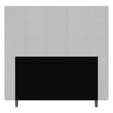 Imagem de Cabeceira Cama Box Casal Leiria 140Cm Corano Branco - Abmaza