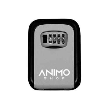 Imagem de Mini Cofre Guarda Chaves De Parede Com Segredo Cinza